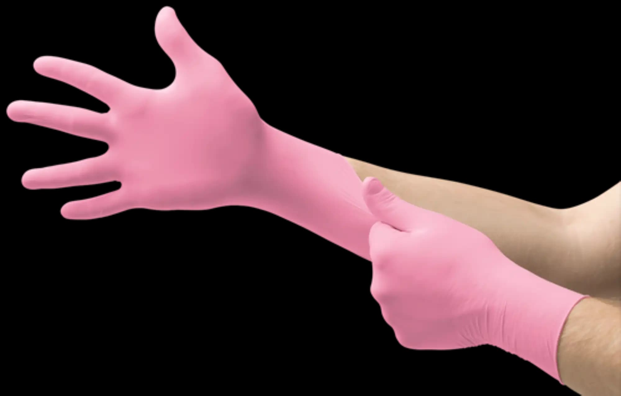 Micro-Touch NitraFree Pink Nitrile Exam Gloves, Powder-Free, Non-Sterile, Extra Small, 100/Box, 6034510 thumbnail 11