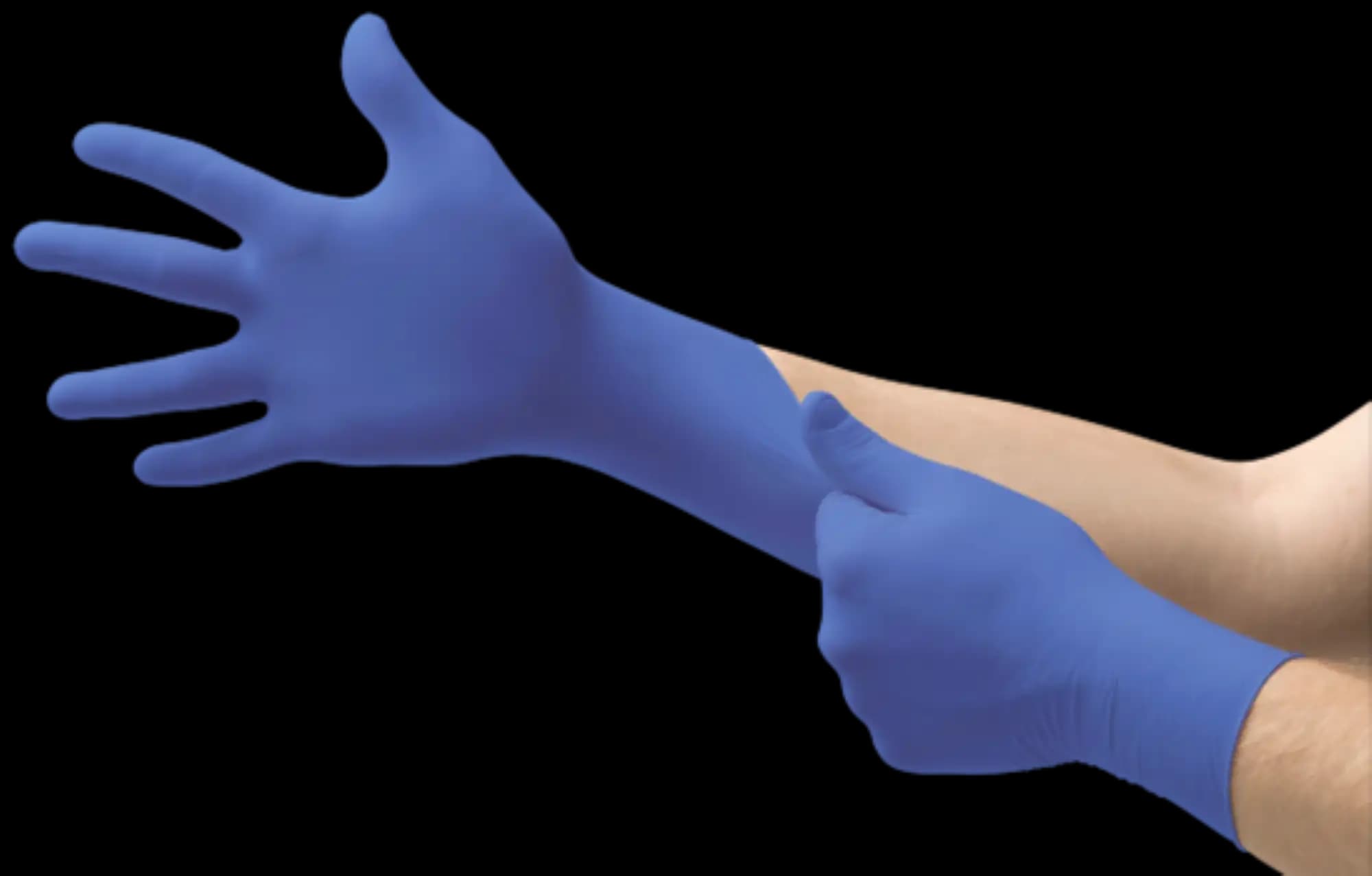 Micro-Touch Nitrile Exam Gloves, Powder-Free, Non-Sterile, Extra Large, Blue, 200/Box, 6034304 thumbnail 10