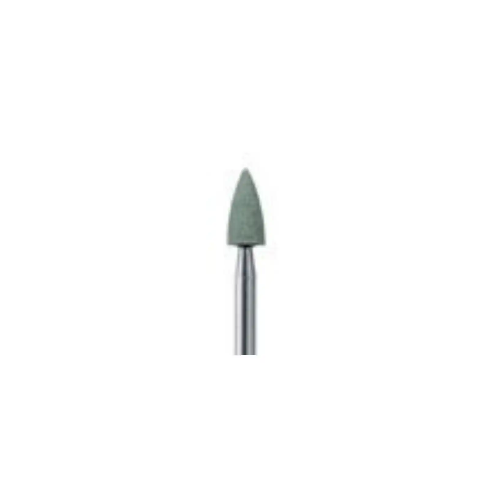 NTI Green Stone Abrasive, RA Shank, Large Point, #050, 5 mm Diameter, 10 mm Length, Medium Grit, 12/Pk, GM663-RA thumbnail 2