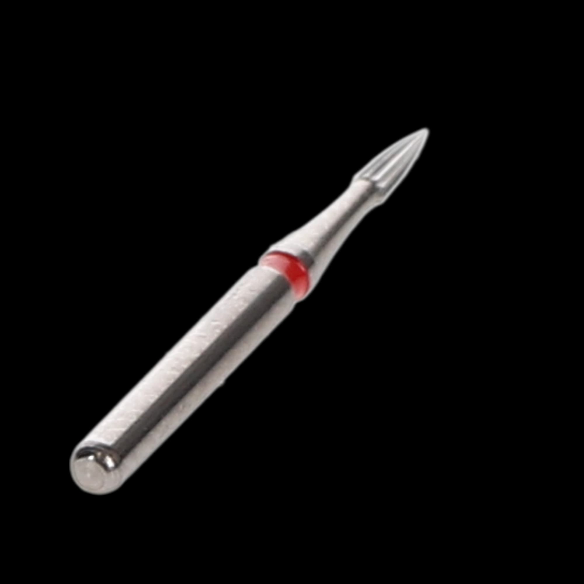 NTI 12-Fluted Trimming & Finishing Carbide Bur, FG, Flame, #7902, 1.0 mm, Red, 5/Pk, H246-010 thumbnail 4