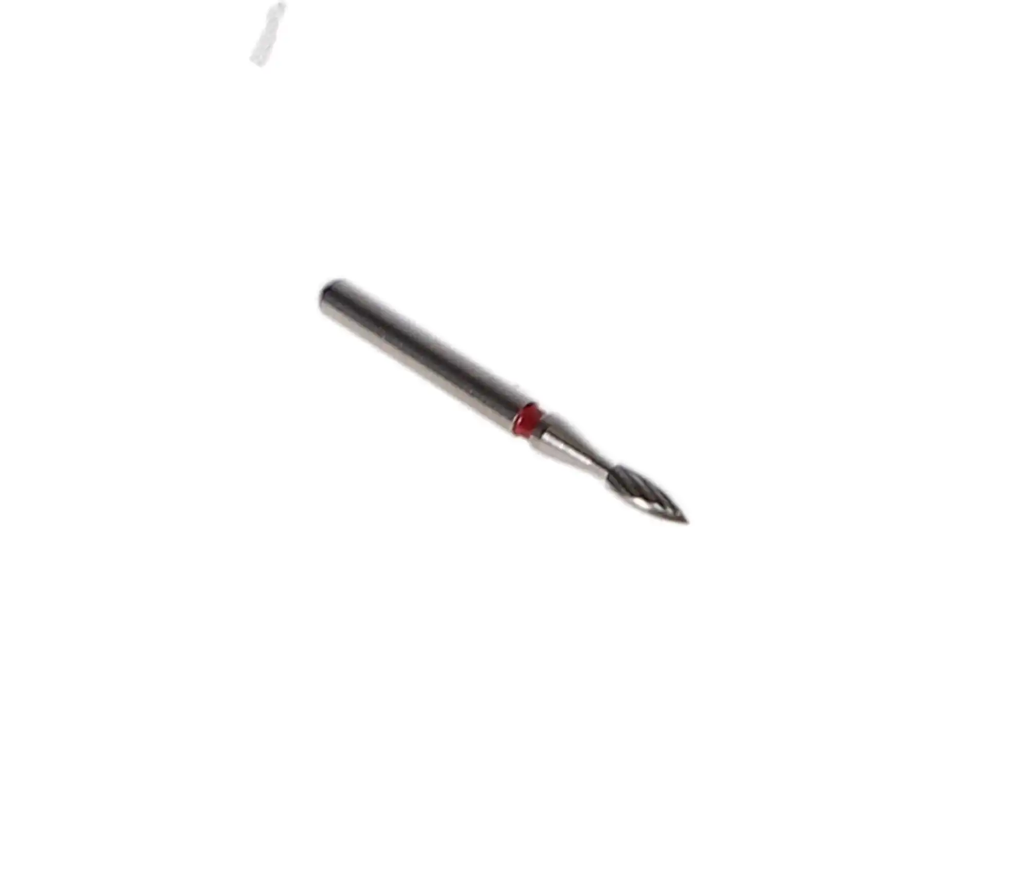 NTI 12-Fluted Trimming & Finishing Carbide Burs, FG, Flame, #7102, 1.2 mm, Red, 5/Pk, H46-012 thumbnail 3