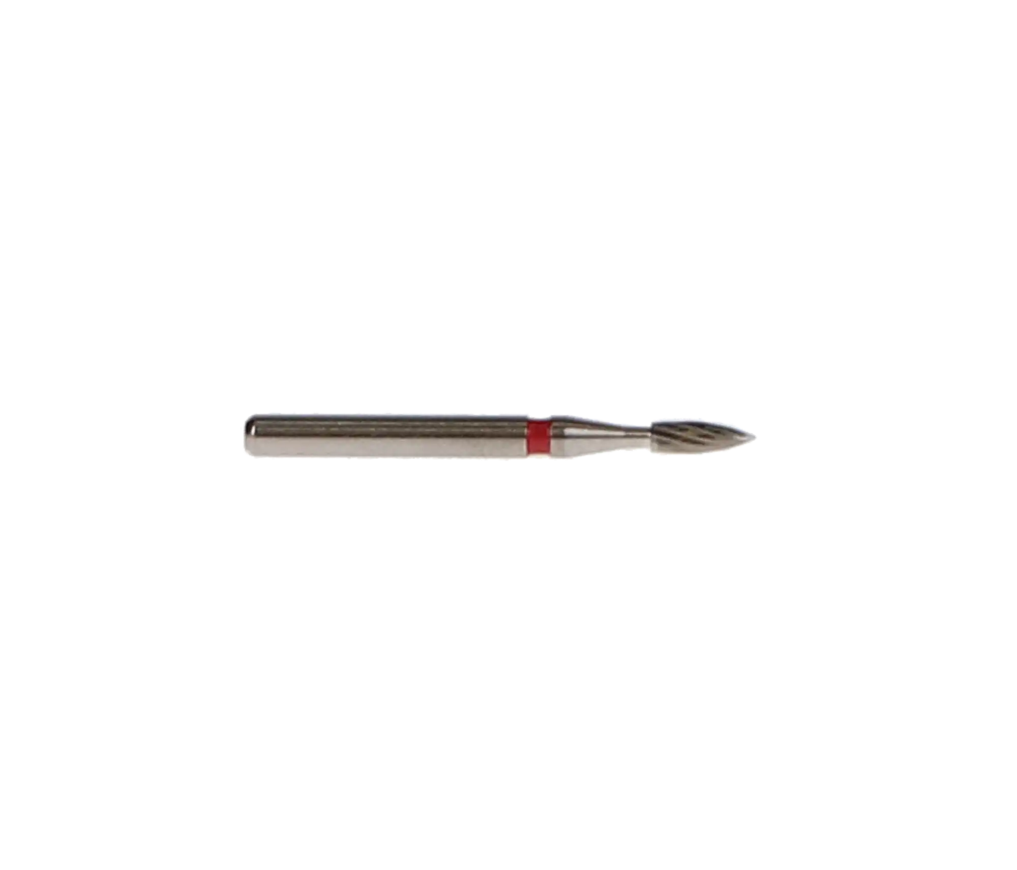 NTI 12-Fluted Trimming & Finishing Carbide Burs, FG, Flame, #7102, 1.2 mm, Red, 5/Pk, H46-012 thumbnail 6