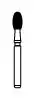 NTI 30-Fluted Trimming & Finishing Carbide Burs, FG, Football, #7408-UF, 2.3 mm, White, 5/Pk, H379-023UF thumbnail 2