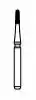 NTI 12-Fluted Trimming & Finishing Carbide Burs, FG, Bullet, #7802, 1.0 mm, Red, 5/Pk, H247-010 thumbnail 2