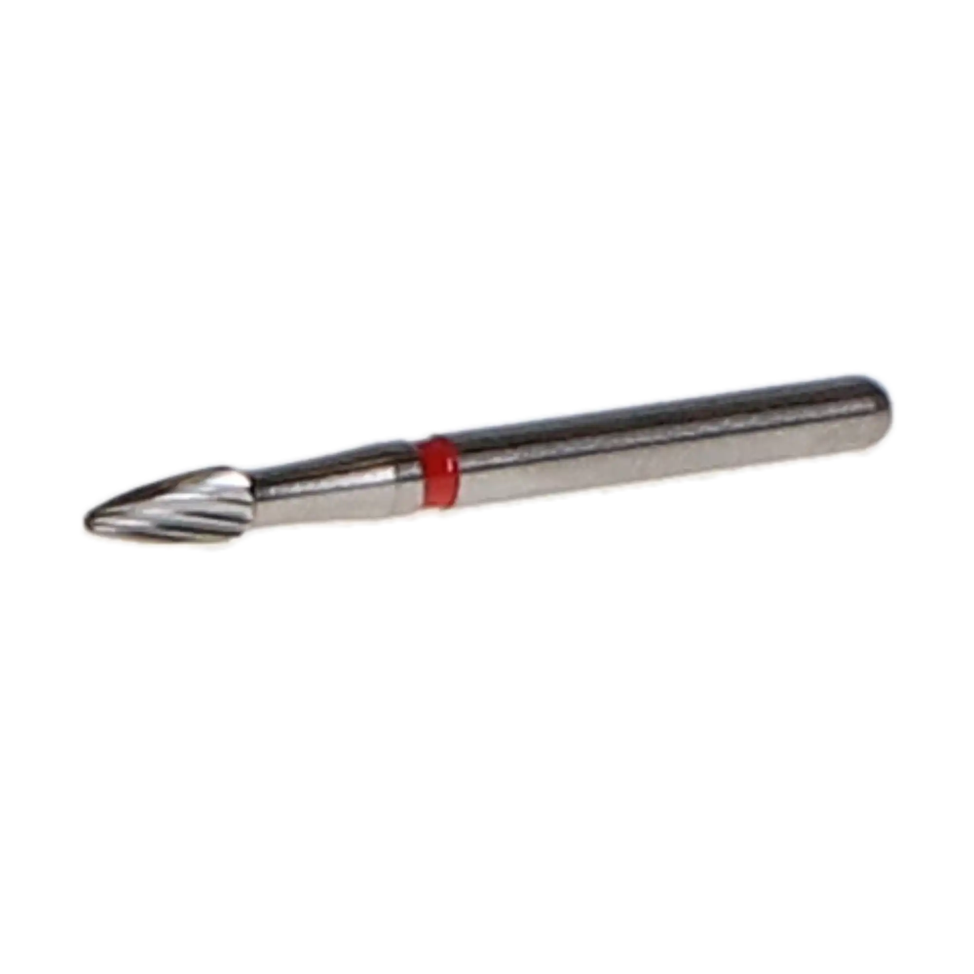 NTI 12-Fluted Trimming & Finishing Carbide Burs, FG, Pointed Football, #H274-016, 1.6 mm, Red, 5/Pk, H274-016 thumbnail 2