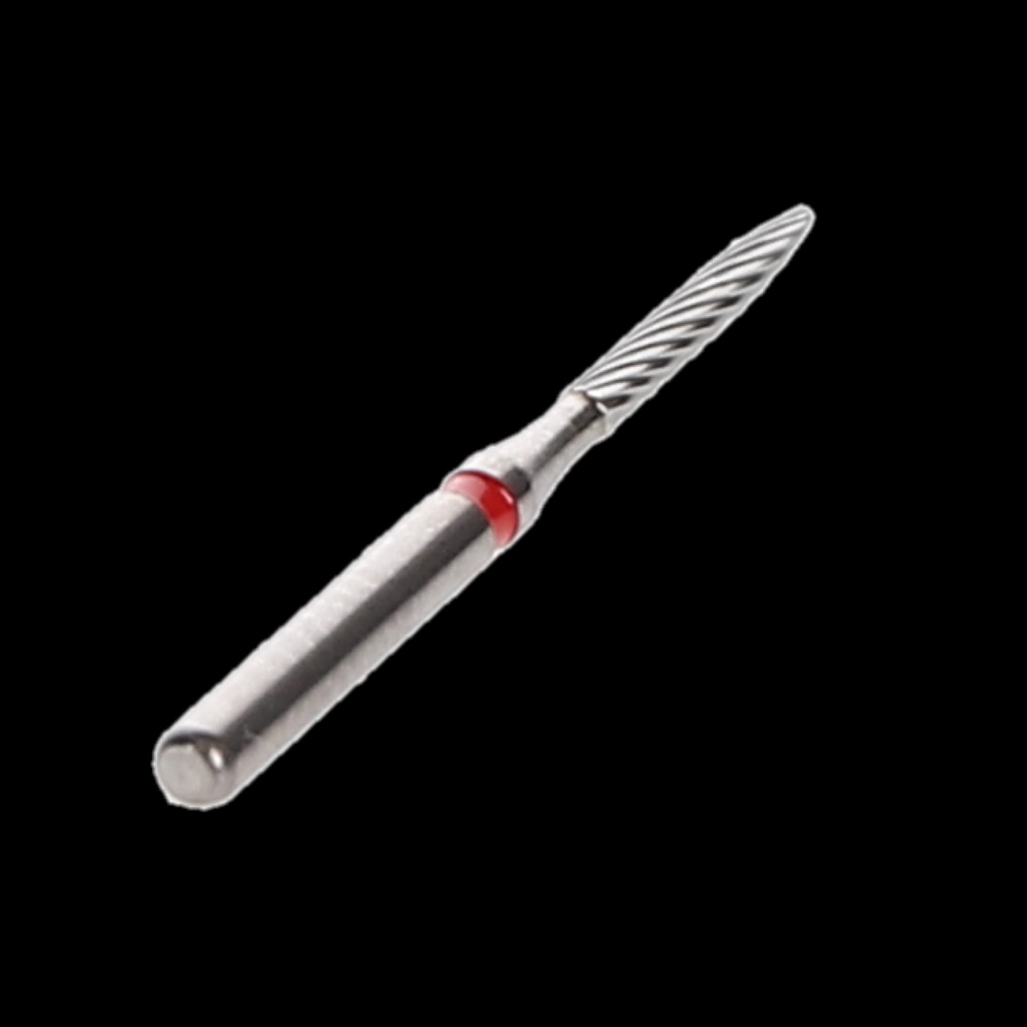 NTI 12-Fluted Trimming & Finishing Carbide Burs, FG, Long Flame, #H48L-010, 1.0 mm, Red, 5/Pk thumbnail 4