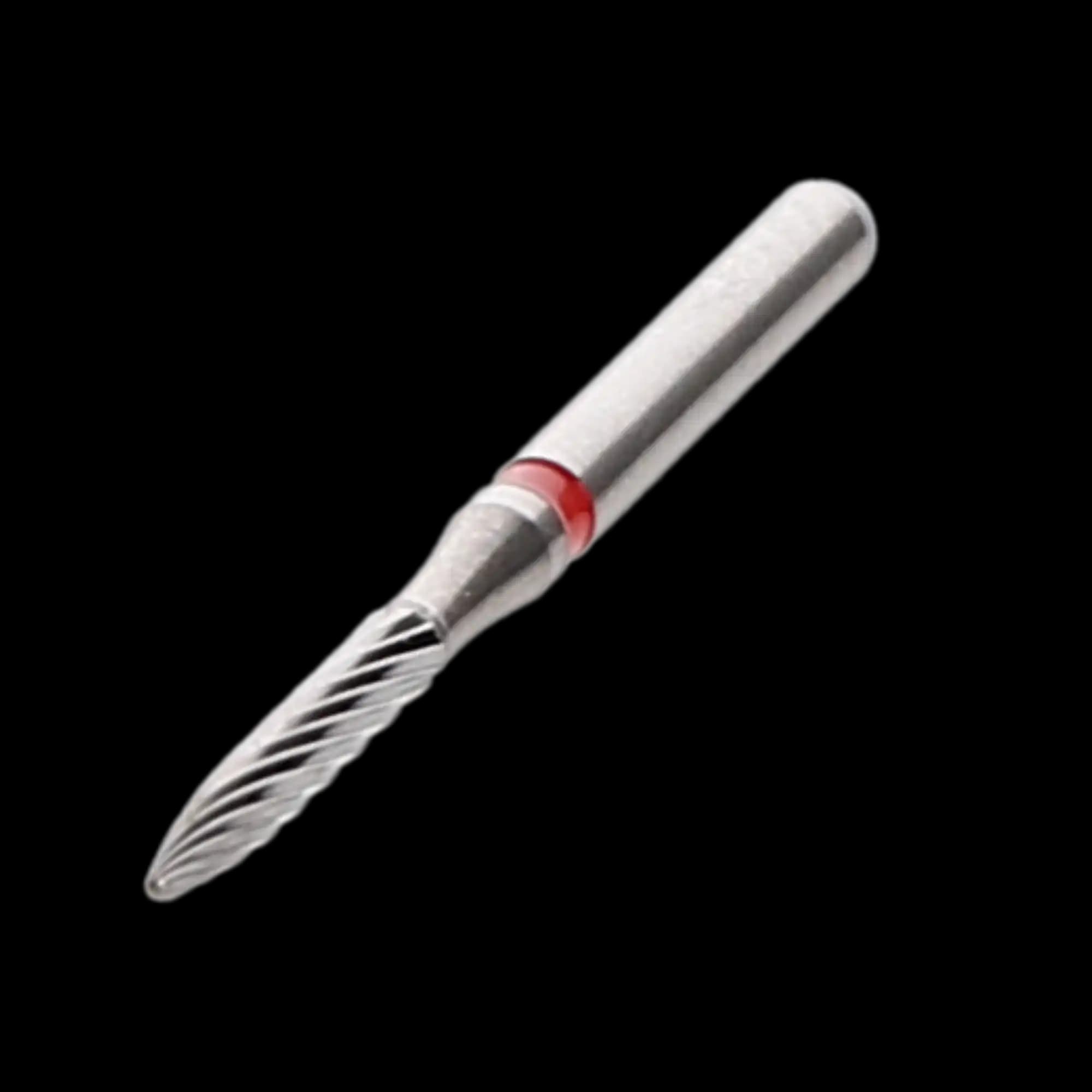 NTI 12-Fluted Trimming & Finishing Carbide Burs, FG, Long Flame, #H48L-012, 1.2 mm, Red, 5/Pk, H48L-012 thumbnail 2