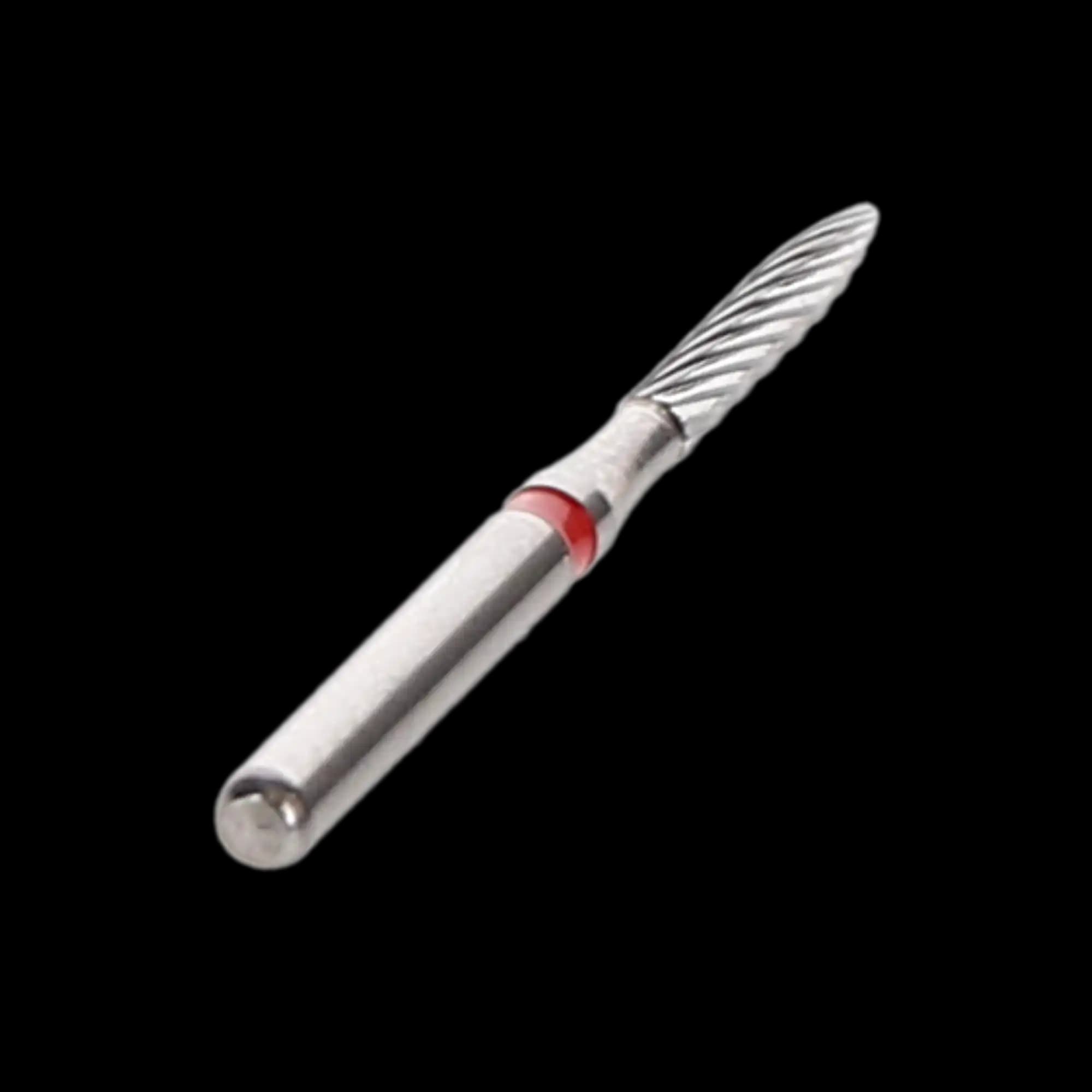 NTI 12-Fluted Trimming & Finishing Carbide Burs, FG, Long Flame, #H48L-012, 1.2 mm, Red, 5/Pk, H48L-012 thumbnail 3