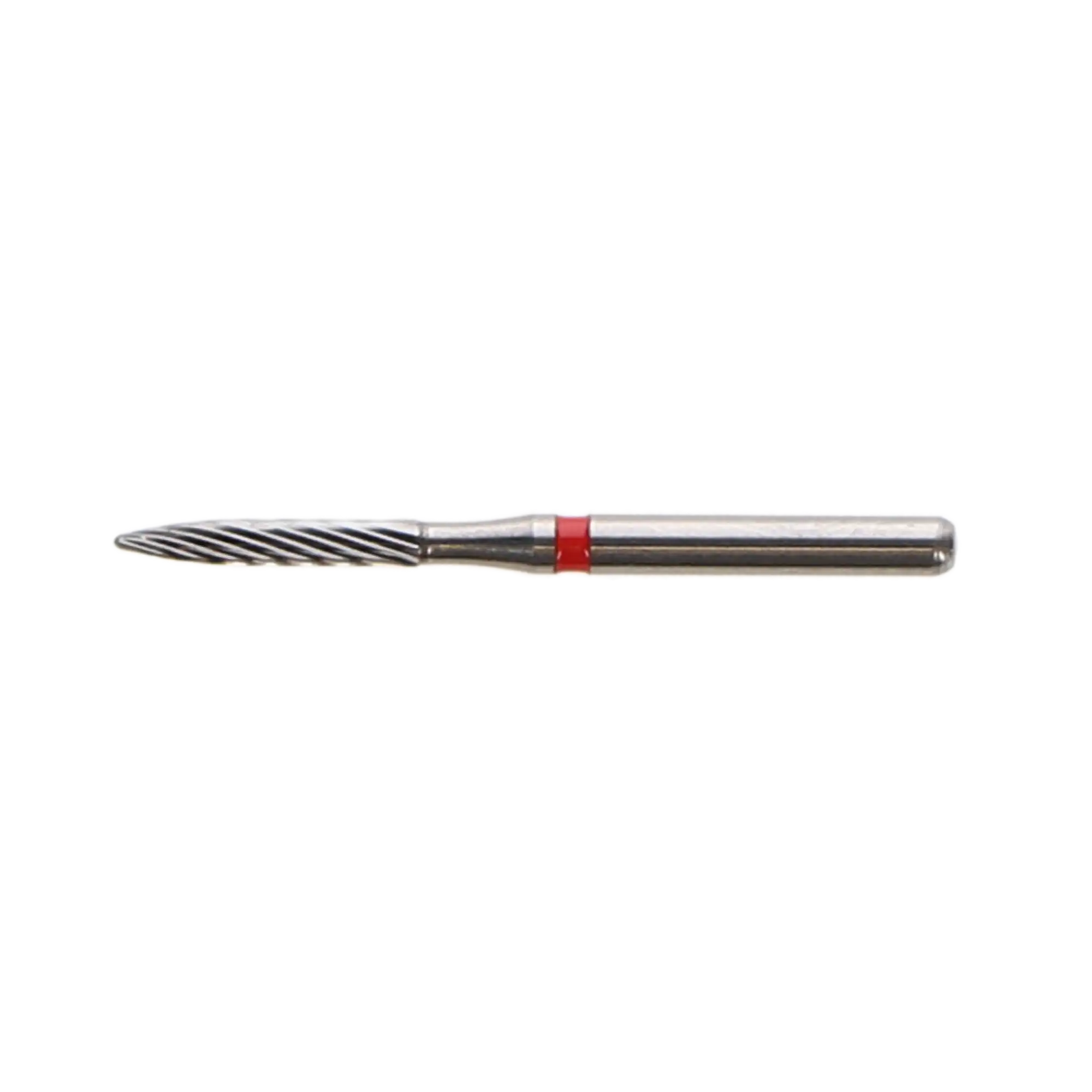 NTI 12-Fluted Trimming & Finishing Carbide Burs, FG, Long Flame, #H48L-012, 1.2 mm, Red, 5/Pk, H48L-012 thumbnail 6