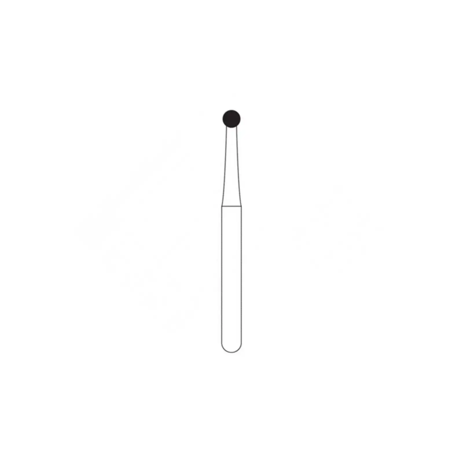 NTI 2-Piece Operative Carbide Burs, RA, Round #4, 1.4 mm, 5/Pk, H4-RA thumbnail 2