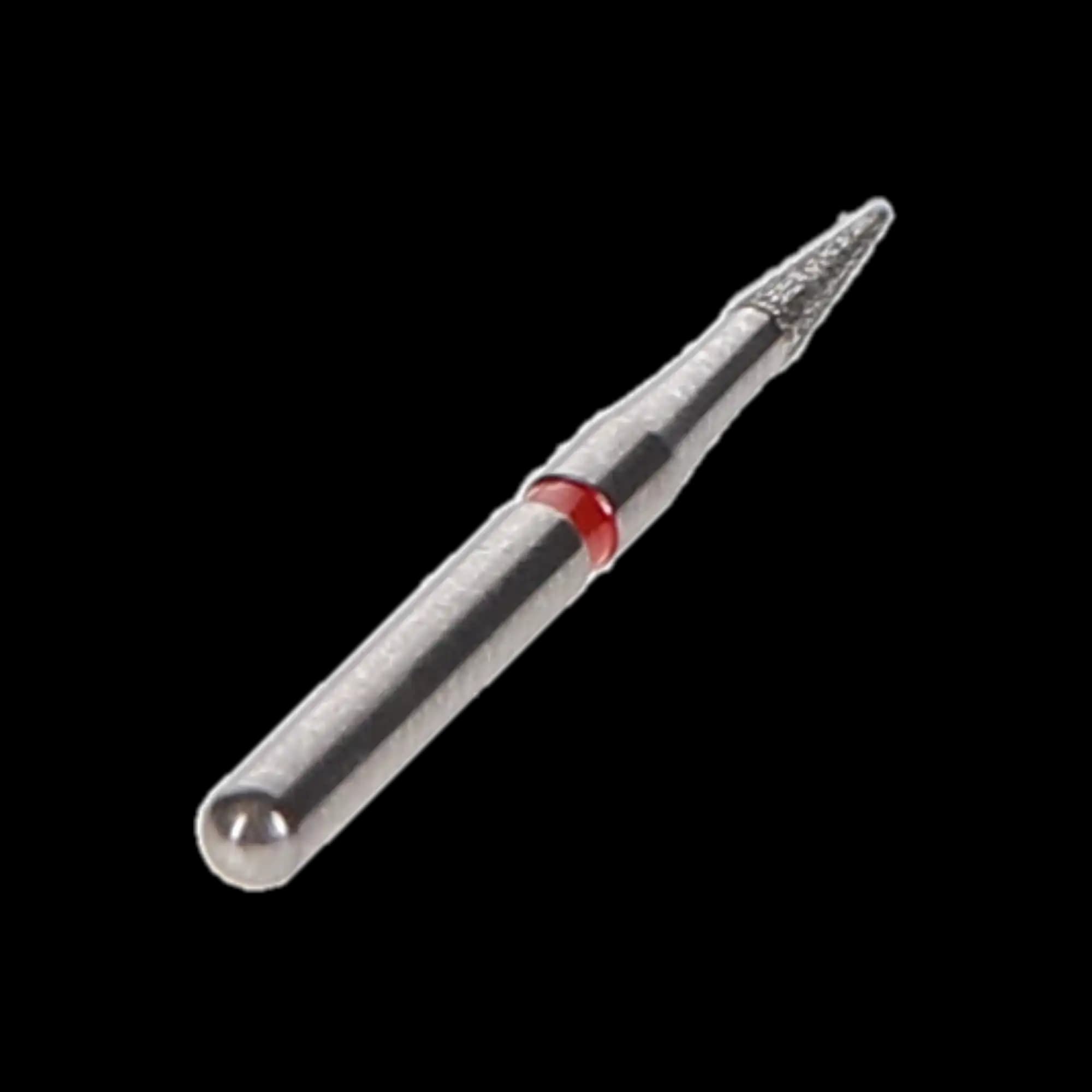 NTI TDF Series Diamond Bur, FG, TDF4, #F133-010, Fine, Red, 1.0 mm Head, 4.0 mm Length, 5/Pk thumbnail 3