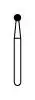 NTI Diamond Bur, FG, Round, #801-016, Fine Grit, Red, 1.6 mm, 5/Pk, F801-016 thumbnail 2