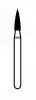 NTI Diamond Bur, FG, Flame, #F860-014, 1.4 mm, Fine, Red, 5/Pk thumbnail 2