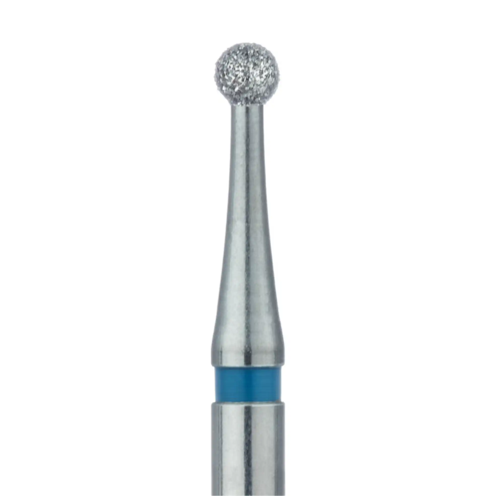 NTI Diamond Bur, Friction Grip (FG), Round, #M801-021, 2.1 mm, Medium Grit, Gray, 5/Pk thumbnail 2