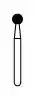 NTI Diamond Bur, FG, Round, #M801, 2.5 mm, Medium Grit, Gray, 5/Pk, M801-025 thumbnail 2