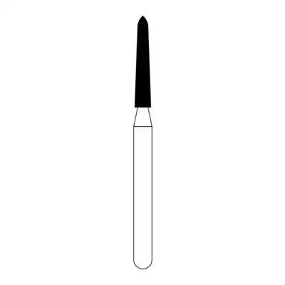NTI Diamond Bur, FG, Curettage, #878K-014, 1.4 mm, Medium Grit, Gray, 5/Pk, M878K-014 thumbnail 2