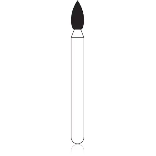 NTI Diamond Bur, FG, Round, #SC801-016, 1.6 mm, Super Coarse, Black, 5/Pk, SC801-016 thumbnail 2