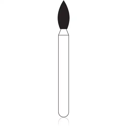 NTI Diamond Bur, FG, Round, #SC801-018, 1.8 mm, Super Coarse, Black, 5/Pk, SC801-018 thumbnail 2