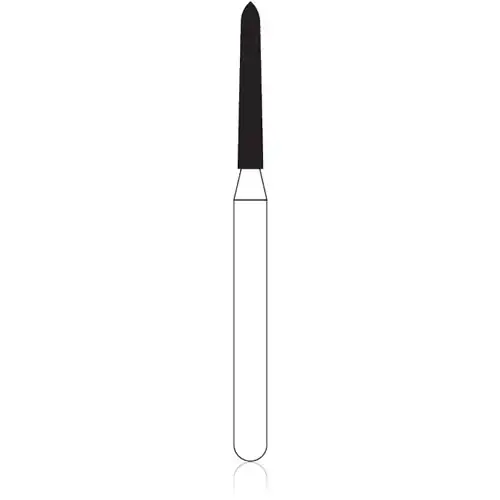 NTI Diamond Bur, FG, Curettage, #SC878K-012, 1.2 mm, Super Coarse, Black, 5/Pk, SC878K-012 thumbnail 2