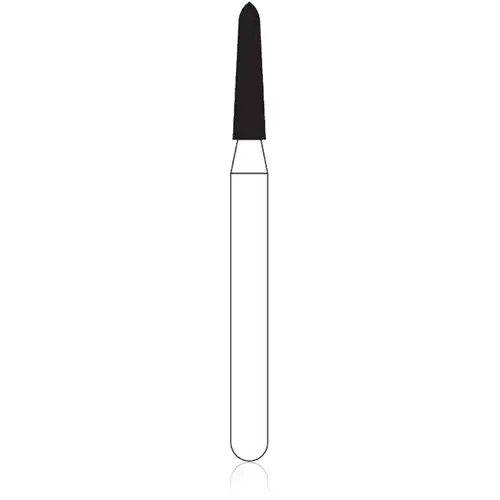 NTI Diamond Bur, FG, Curettage, #SC878K-014, 1.4 mm, Super Coarse, Black, 5/Pk, SC878K-014 thumbnail 2