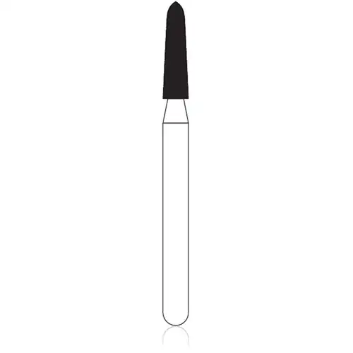 NTI Diamond Burs, FG, Curettage, # SC878K, 1.6 mm, Super Coarse, Black, 5/Pk, SC878K-016 thumbnail 2
