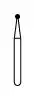 NTI Diamond Bur, FG, Round, #801, 1.0 mm, Medium Grit, Gray Ring, 5/Pk, M801-010 thumbnail 2