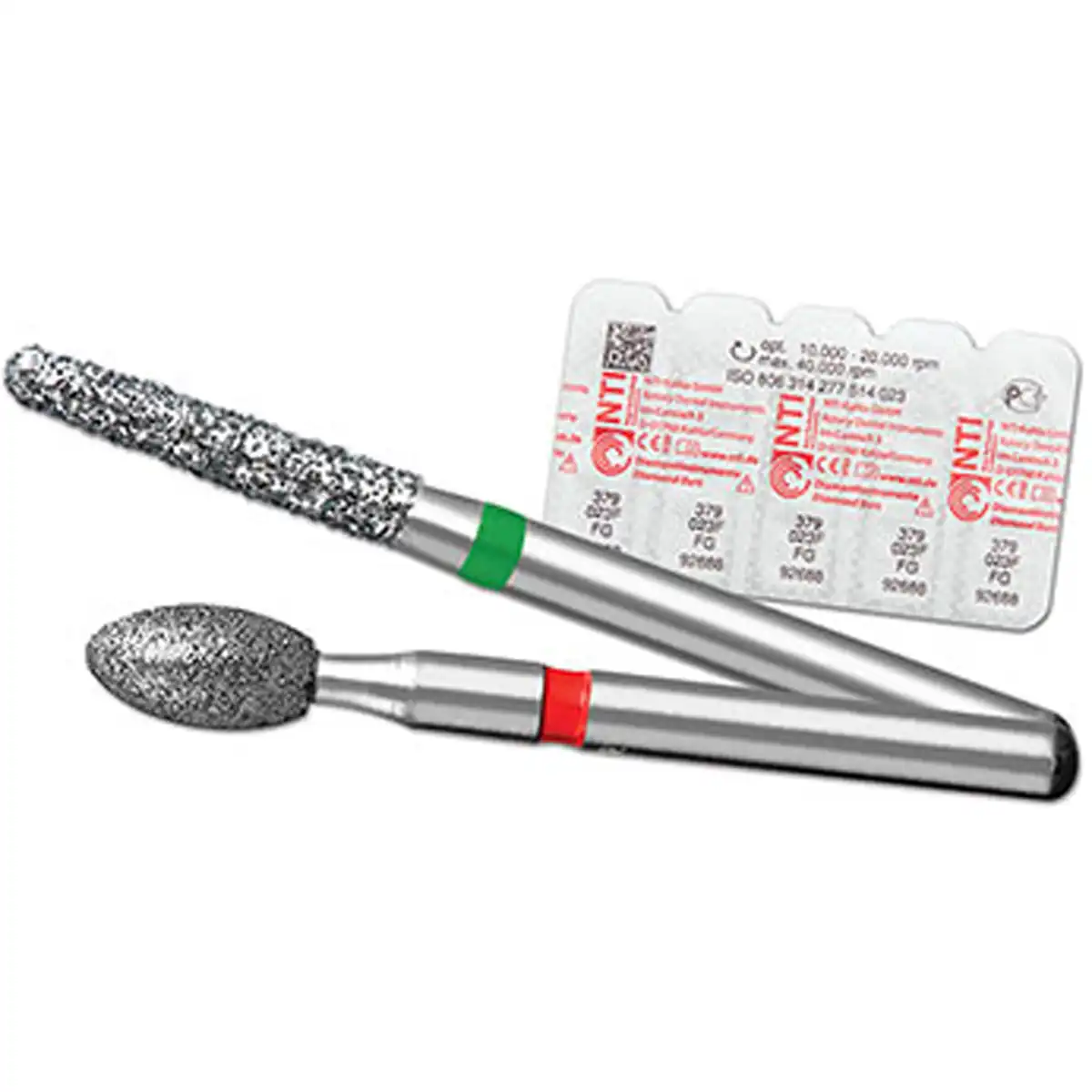 NTI Diamond Bur, FG, Inverted Cone with Collar, # M806, 1.4 mm, Medium Grit, Gray, 5/Pk, M806-014 thumbnail 2