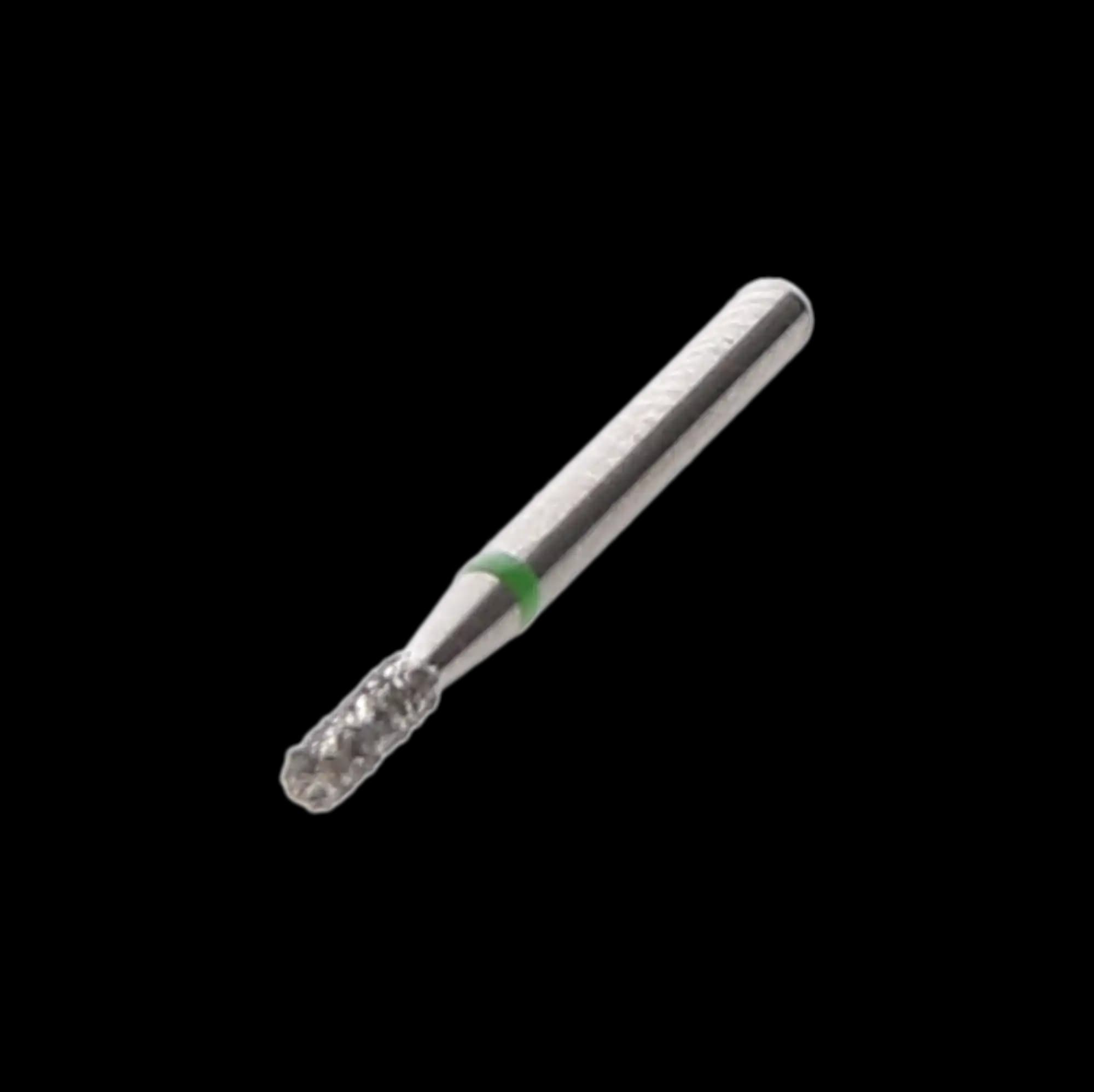 NTI Diamond Bur, FG, Cylinder Flat End, #C835-012, 1.2 mm, Coarse, Green, 5/Pk thumbnail 2
