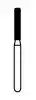 NTI Diamond Bur, FG, Modified Shoulder Cylinder, #837KR-014, 1.4 mm, Coarse, Green, 5/Pk, C837KR-014 thumbnail 2