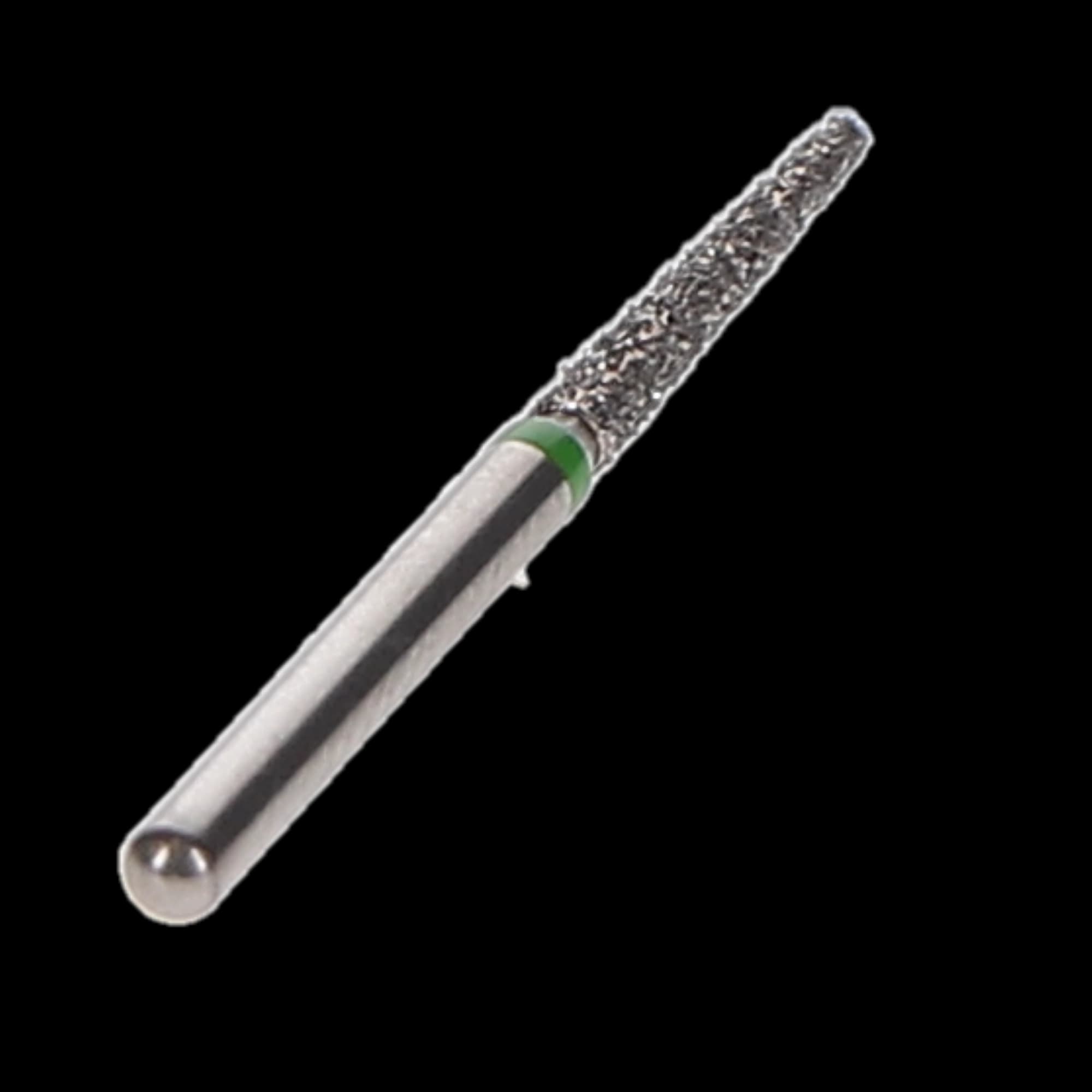 NTI Diamond Bur, FG, Taper Flat End, #848-014, 1.4 mm, Coarse, Green, 5/Pk, C848-014 thumbnail 3