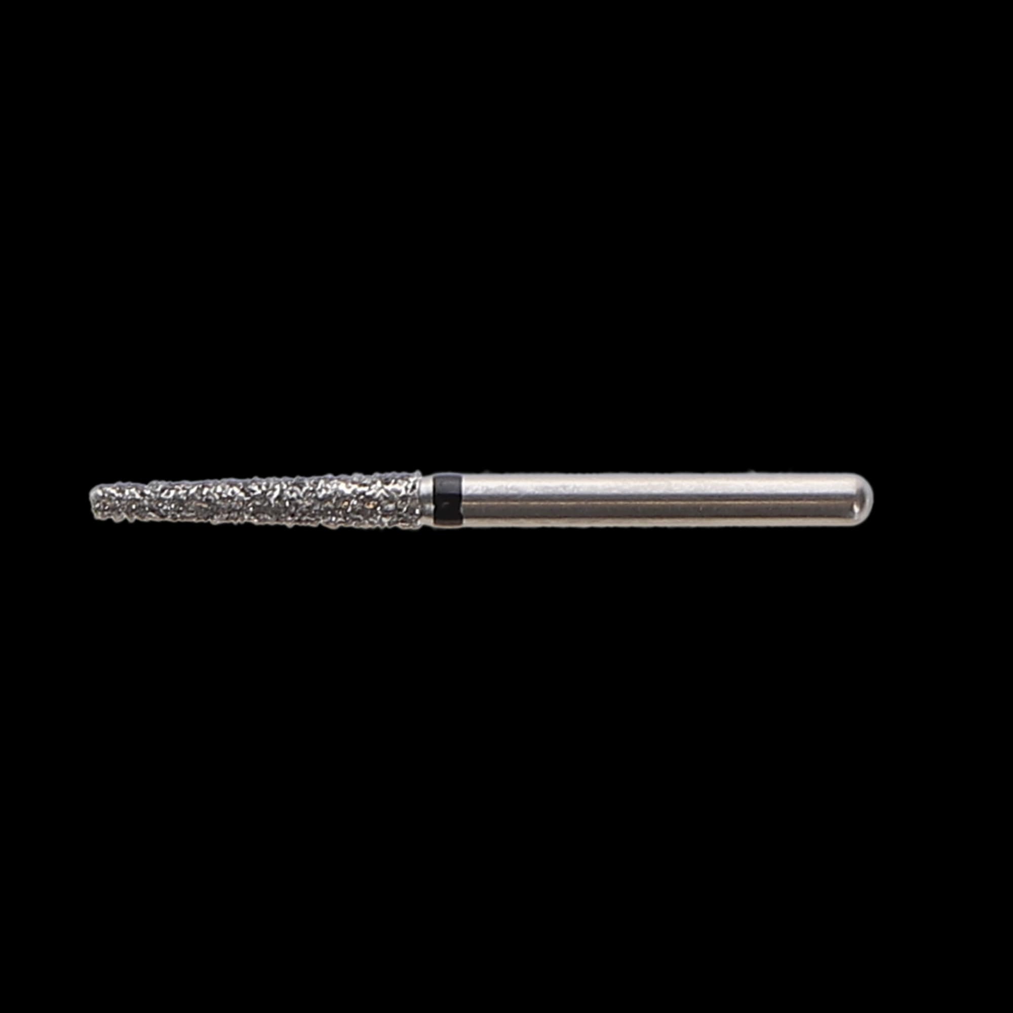 NTI Diamond Bur, FG, Taper Flat End, #SC848-016, 1.6 mm, Super Coarse, Black, 5/Pk thumbnail 2