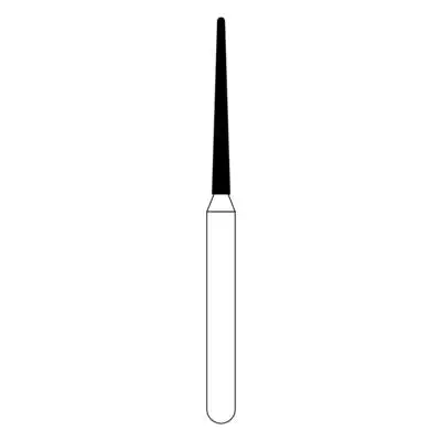 NTI Diamond Bur, FG, Taper Round End, # M850, 1.0 mm, Medium Grit, Gray, 5/Pk, M850-010 thumbnail 2