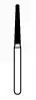 NTI Diamond Bur, FG, Round End Taper, #F850-014, 1.4 mm, Fine, Red, 5/Pk thumbnail 2