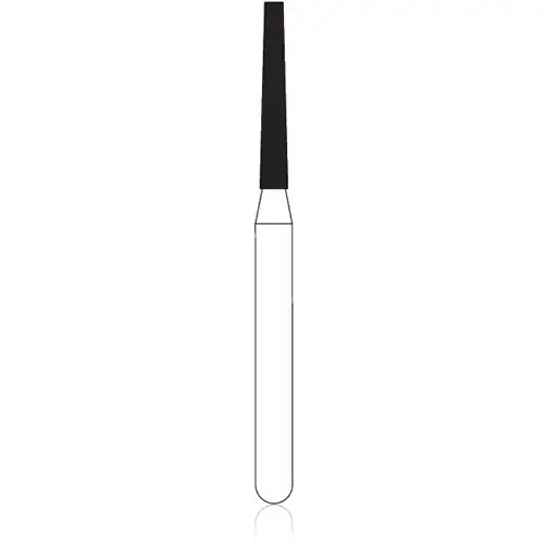 NTI Diamond Bur, FG, Needle, #SF859-012, 1.2 mm, Super Fine, Yellow, 5/Pk thumbnail 2