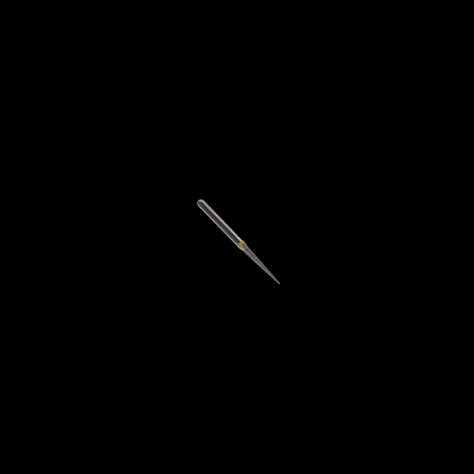 NTI Diamond Bur, FG, Needle, #SF859-014, 1.4 mm, Super Fine, Yellow, 5/Pk thumbnail 4