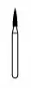 NTI Diamond Bur, FG, Flame, #C860-012, 1.2 mm, Coarse, Green, 5/Pk thumbnail 2