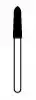 NTI Diamond Bur, FG, Curettage, #878K-021, Coarse, Green, 2.1 mm, 5/Pk, C878K-021 thumbnail 2