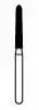 NTI Diamond Bur, FG, Curettage, #879K-016, 1.6 mm, Coarse, Green, 5/Pk, C879K-016 thumbnail 2