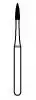 NTI Diamond Bur, FG, Flame, #889-010, 1.0 mm, Coarse, Green, 5/Pk, C889-010 thumbnail 2