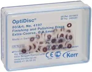 OptiDisc Translucent Finishing & Polishing Disc Refills, 9.6 mm, Extra Coarse, 80/Pk, 33479 thumbnail 3