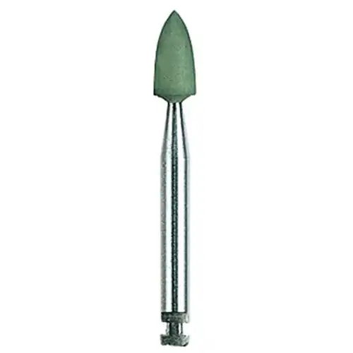 NTI Silicone Polishers, Green, RA Latch, Flame #60, 3.1 mm, High Shine, 10/Pk, P0133-031 thumbnail 3