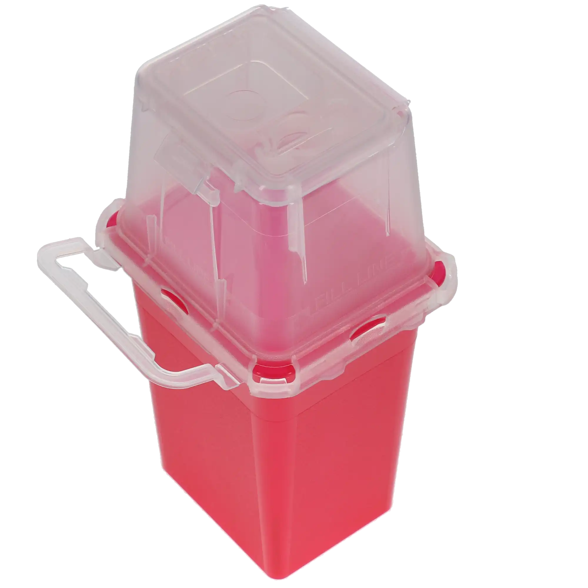 BD Phlebotomy Sharps Collector, Red Tray, 1.5 Quart, with Needle Port, 305487 thumbnail 4