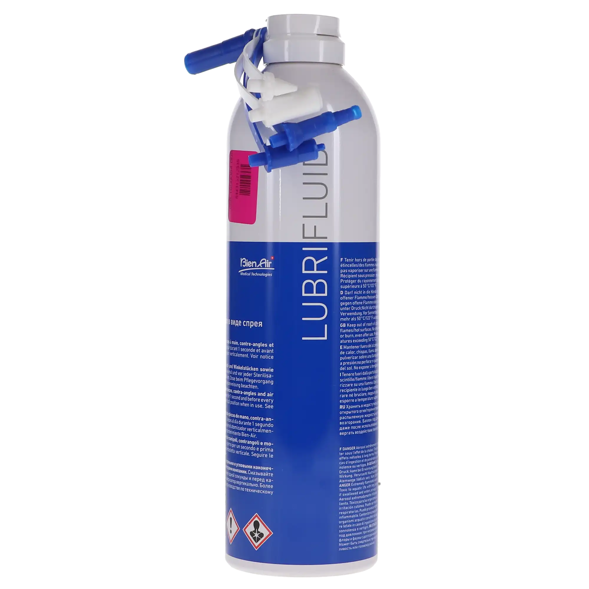 Bien-Air Lubrifluid Handpiece Lubricant Spray, 500 ml Can, 1/Pk, 1600064-006 thumbnail 3
