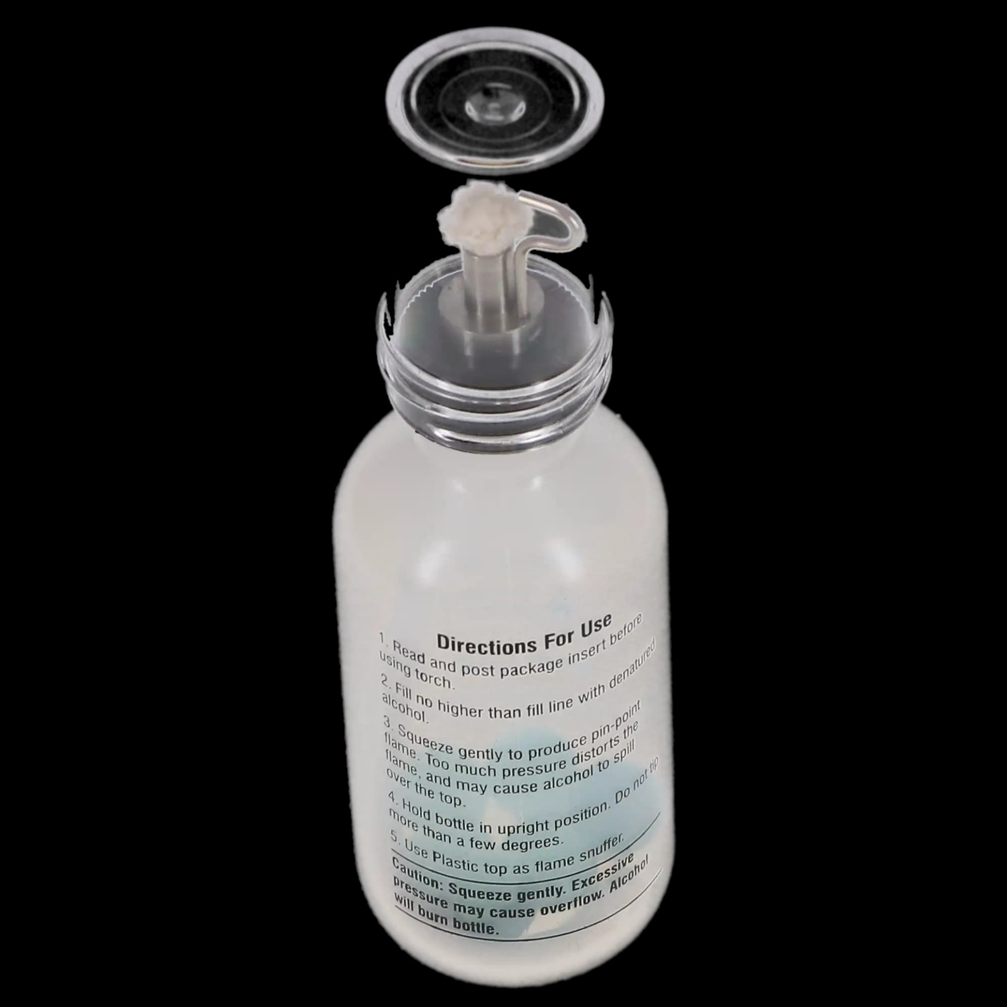 Buffalo Dental Plastic Alcohol Torch with Needle Point Flame Wick, 5" Bottle, 1/Pk, 82440 thumbnail 4