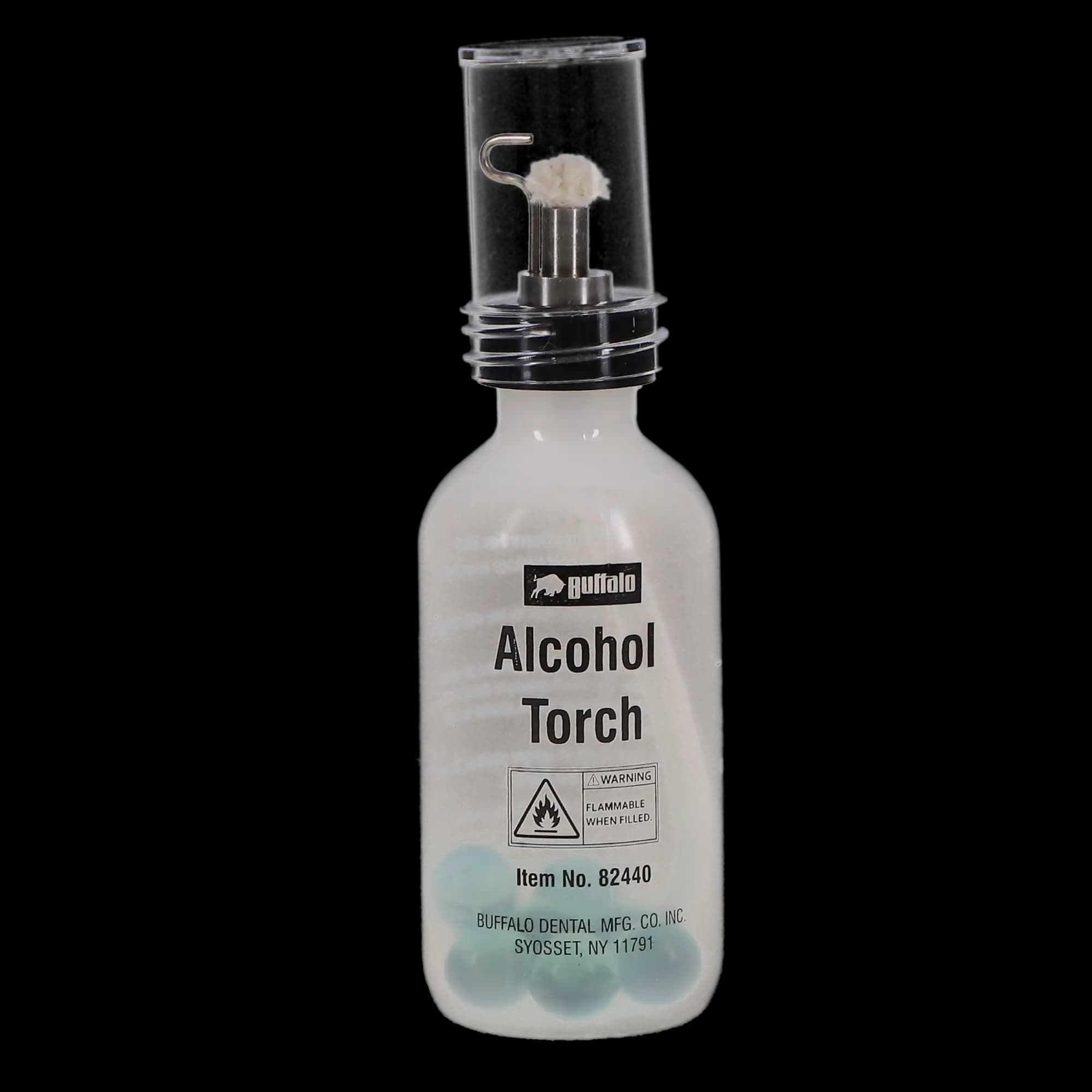 Buffalo Dental Plastic Alcohol Torch with Needle Point Flame Wick, 5" Bottle, 1/Pk, 82440 thumbnail 6
