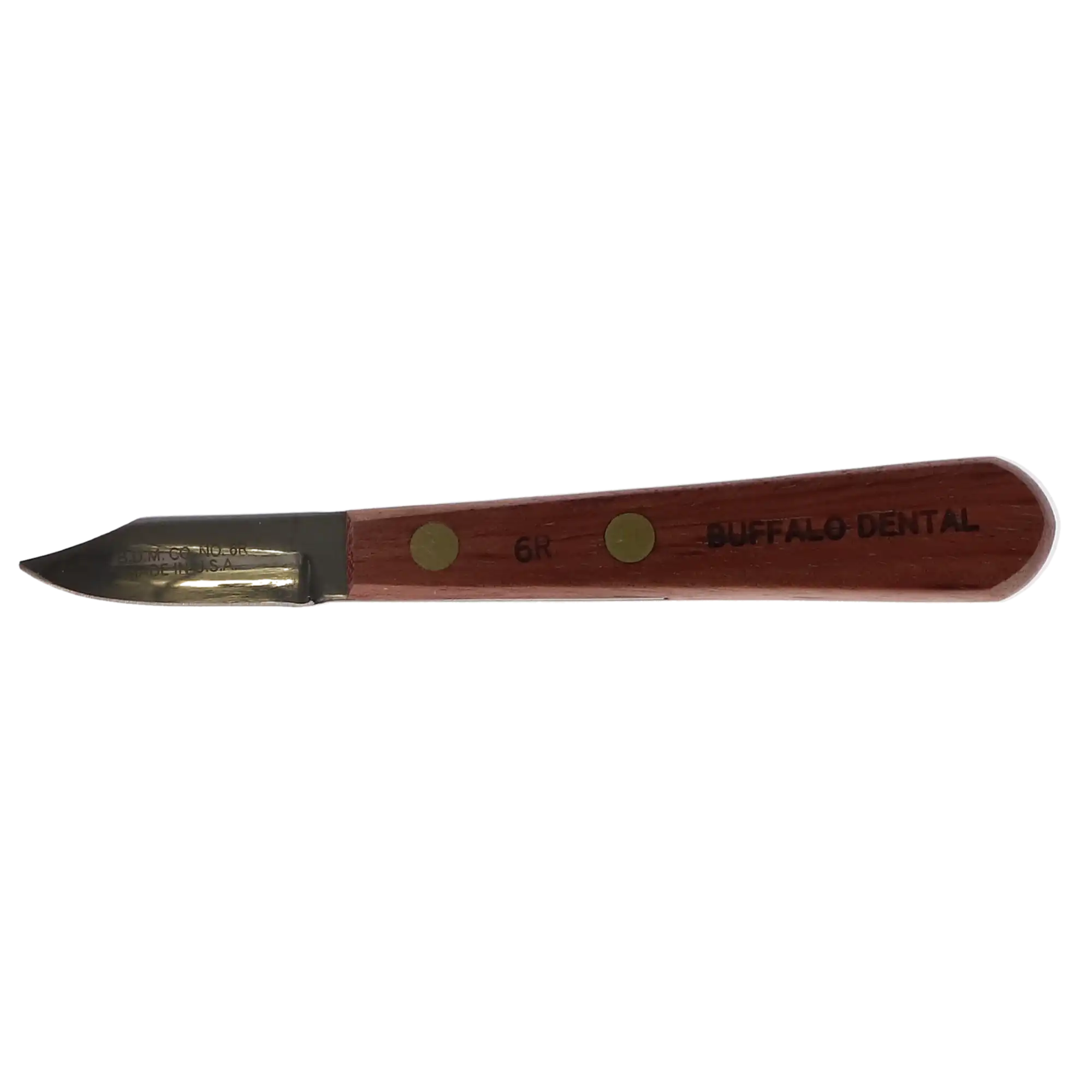 Buffalo Dental #6R Plaster Knife, Rosewood Handle, 1-1/2" Carbon Steel Blade, 55570 thumbnail 5