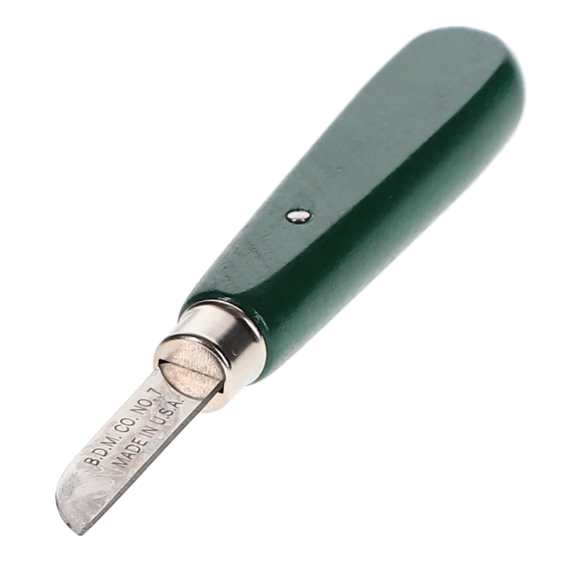 Buffalo Dental #7 Lab Knife for Compound & Wax, Green Line Enameled Wood Handle, 1-1/2" Carbon Steel Blade, 55590 thumbnail 3