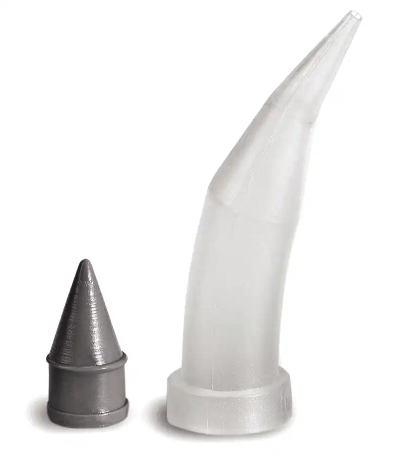 Centrix AccuDose C-R Tubes and Plugs, Medium Viscosity, Separate Clear Tube with Grey Plug, 500/Pk, 210003 thumbnail 4