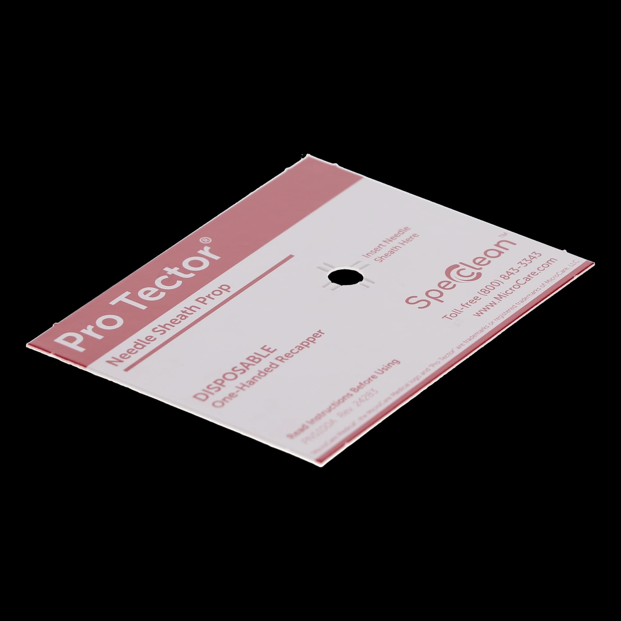 ProTector Needle Sheath Prop, Disposable One-Handed Needle Recapping Device, 2.5" x 3.25", 500/Pk, PNS500 thumbnail 2