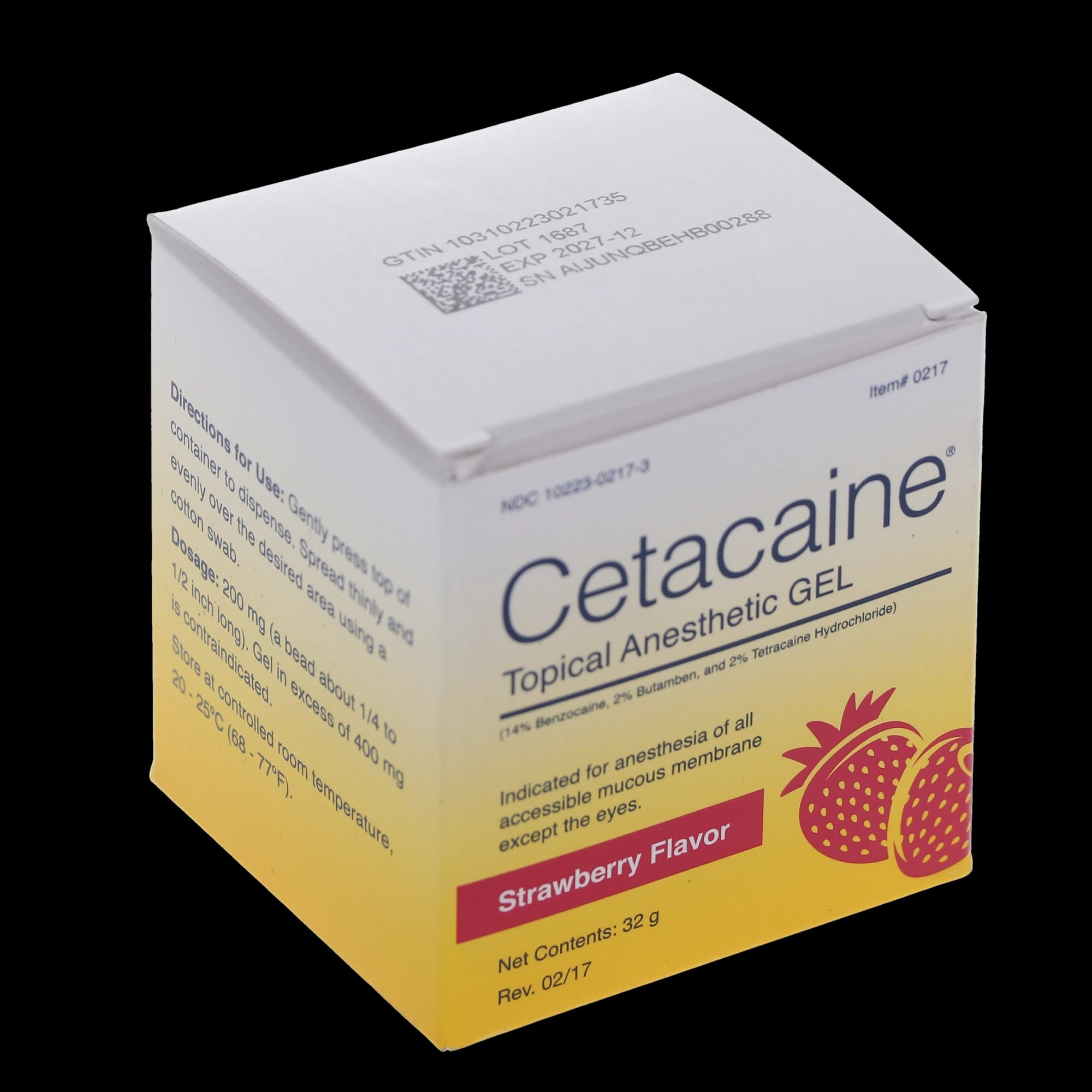 Cetacaine® Topical Anesthetic Gel, Strawberry, 14% Benzocaine / 2% Butamben / 2% Tetracaine, 32 g Pump-Top Jar, 0217 thumbnail 13